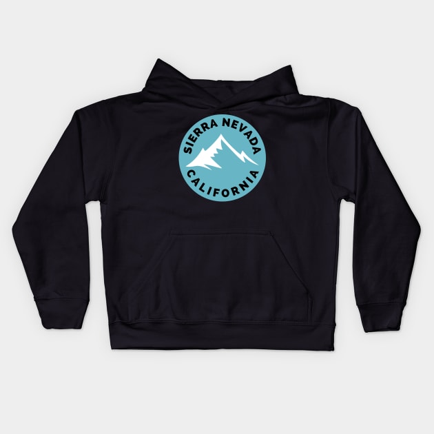 Sierra Nevada California - Sierra Nevada Ski Snowboard Mountain California Yosemite Travel Kids Hoodie by Famgift